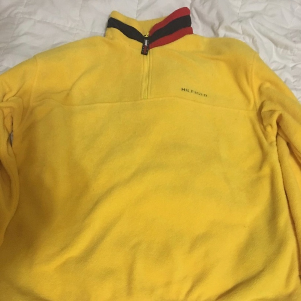 Tommy Hilfiger Yellow fleece pullover 3/4 Zip